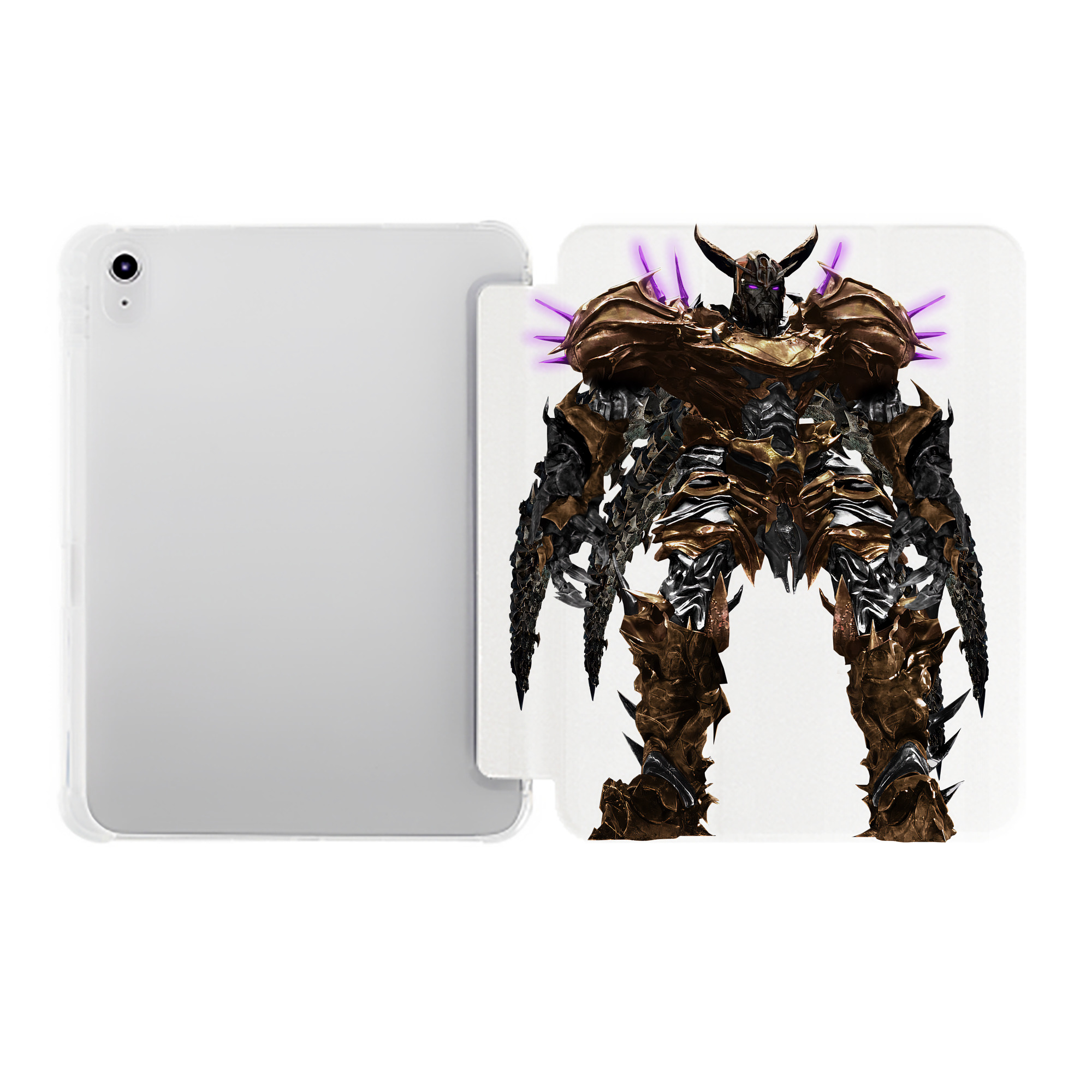 （画像用） Transformers トランスフォーマー IPad ケース ペン収納付き 三つ折りスタンド PUレザー×シリコン 対応機種9.5/10.5/10.9インチ